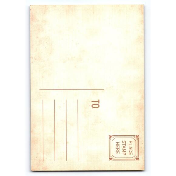 Vintage Style Halloween Woman Portrait Lithograph Postcard 5.5x4" - Picture 2 of 2